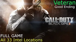 Call of Duty: Black Ops II Full Gameplay Walkthrough on Veteran with Good Ending & All 33 Intel