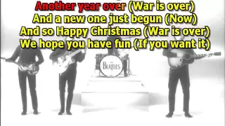 John Lennon   happy Xmas war is over best karaoke instrumental lyrics