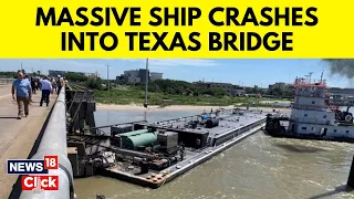 Texas Bridge Collapse | Cargo-Carrying Vessel Crashes Into Causeway Pelican Island in Texas | G18V