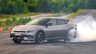 Kia EV6 GT (2023) | 585 HP All-Electric Crossover | CRAZY DRIFT & LAUNCH CONTROL