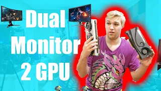 Can you use 2 graphics cards with 2 monitors