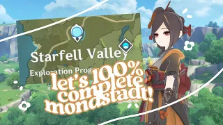 this video doesn't end until i 100% starfell valley [mondstadt, genshin impact]