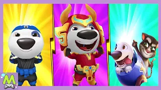 Talking Tom Hero Dash vs Talking Tom Bubble Shooter vs Talking Tom Splash Force.Какой Хэнк Круче