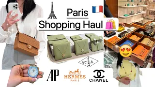 PARIS LUXURY SHOPPING VLOG 2023 Part 1🛍️｜HERMES, VCA, CHANEL, AP WATCH AND MORE!