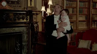 Downton Abbey - A tender moment with Carson & Sybbie