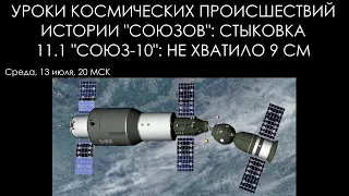 Уроки космических происшествий 11.1: "Союз-10": Не хватило 9 сантиметров