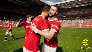 EFOOTBALL 2022 - MANCHESTER UNITED vs JUVENTUS - GAMEPLAY PC