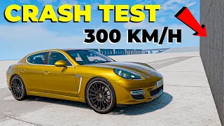 Porsche Panamera GTS 970 VS Wall! 300 Km/H CRASH TEST! - BeamNg Drive