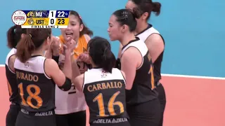 UST NIPS NU in thrilling set 2 finish 🥵 | UAAP SEASON 86 WOMEN'S VOLLEYBALL