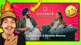 Liam Clarke Reacts To: Livspace Unfiltered ft. Virat Kohli and Anushka Sharma