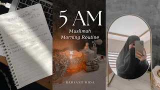 5 Am Muslimah Routine | Tahajjud | Fajr | Dikr | Quran | Daily Tasks | Spiritual Growth