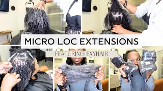 Micro Loc Extensions Tutorial ft. EXYHAIR | Human Hair Installation