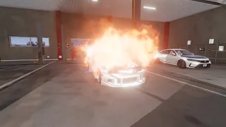 Toyota Supra explodes on dyno