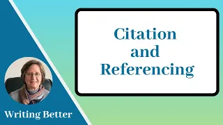 Citation and Referencing: Avoiding Plagiarism