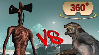 360 / VR Siren Head VS Wolfman - Short Horror Film
