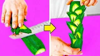How To Peel And Cut Fruits And Vegetables 🔪🥕 Smart Food Hacks And Kitchen Gadgets