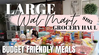 Walmart grocery haul for family of four | Large Grocery haul | Budget friendly meal ideas !