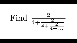 How to solve Infinite Fractions Patterns