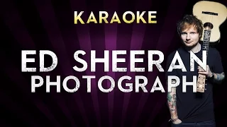 Ed Sheeran - Photograph | HIGHER Key Karaoke Instrumental Lyrics Cover Sing Along