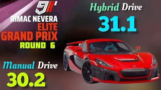 Asphalt 9 | Rimac Nevera Elite Grand Prix | Round 6 Hybrid touch Drive- 31.1 Manual- 30.2 | Td- 31.4