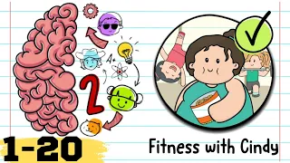 Brain Test 2: Tricky Stories Fitnes with Cindy Level 1-20