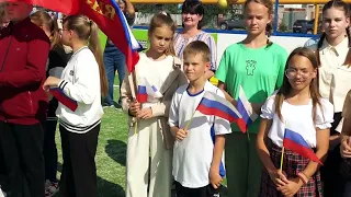 Обзор Ч. Открытие спортивной площадки в Новотулке