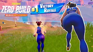 Fortnite Zero Build Solo Win Gameplay No Commentary | Fortnite Chun Li Thicc Skin (No Talking)