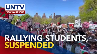 Columbia University sa New York, sinuspinde ang mga estudyanteng sangkot sa Pro-Palestinian rally