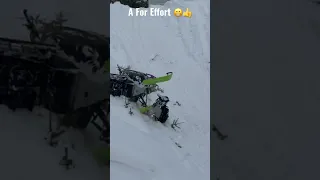 Attempting a re entry on a snowmobile #shorts #viral #motovlog