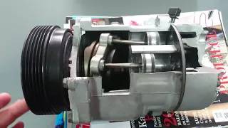 How does car air conditioning compressor work