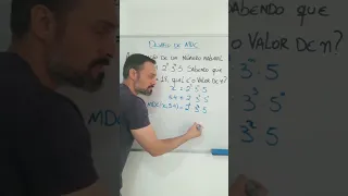 Exercício resolvido de MDC (Máximo Divisor Comum) #shorts