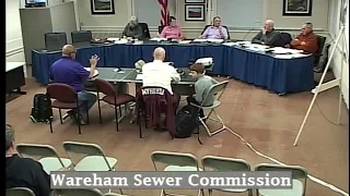 Wareham Sewer Commissioners Meeting 3-21-2019