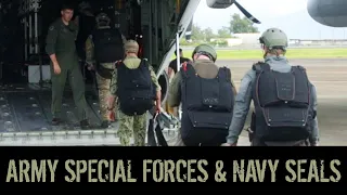 Navy Seal Team 1 & Army Special Forces Group 1-1 Line and Free Fall Jumps  - 13TAC MILVIDS