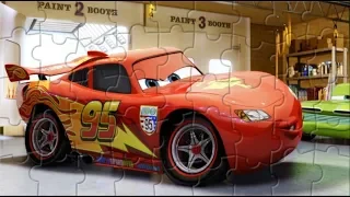 Пазлы Тачки. Молния Маккуин. Cars puzzles. Lightning McQueen Puzzle  Video Game