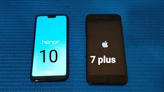 Honor 10 vs IPhone 7 plus - Speed Test!!