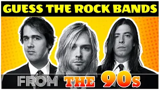 Bands Of The 90s | Guess The Most Popular Rock Band🎸💭🤔 | Music Quiz