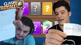 SEÇTİĞİN KAĞITTAKİ KARTLARLA DESTE CHALLANGE - Clash Royale