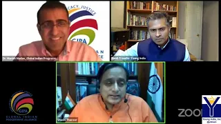 GIPA Webinar A Conversation with Dr  Tharoor   Gandhian Teachings, BLM Movement and Majoritarian Pol