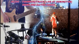 AC/DC - Thunderstruck (Live at Donington) - Drum and Guitar COVER