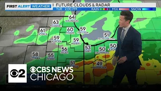 Isolated thunderstorms possible for Chicago area Tuesday afternoon