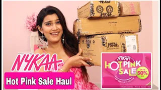 Don't Miss this 🤩 NYKAA HOT PINK SALE Haul | Upto 70% Off On Makeup & Skincare | Super Style Tips