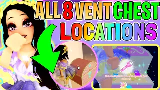 All 8 CHEST LOCATIONS in VENT MAZE (Full Tutorial!) // Royale High Campus 3 Bathing Quarters