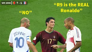 Zidane and Thierry Henry will never forget Ronaldo's performance in this match