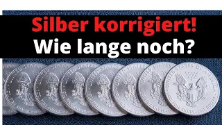 Silber korrigiert!Wie weit und wie lange läuft die Korrektur von Silber?Eine charttechnische Analyse