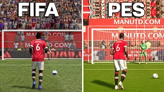 PAUL POGBA Penalty • FIFA vs PES (2013 to 2022)