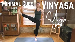 MINIMAL CUES YOGA. Challenging vinyasa flow practice for intermediate to advanced yoga students.