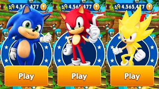 Sonic Dash - Red Sonic vs Super Sonic vs Baby Sonic defeat All Bosses Zazz Eggman Robotnik Gameplay