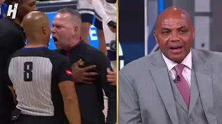 Inside the NBA reacts to Mike Malone Yelling at Referee in Game 2