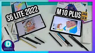 Samsung S6 Lite 2022 vs Lenono M10 Plus 3ra Gen | Rendimiento para escribir y dibujar