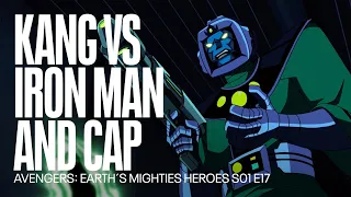 Iron Man and Captain America fight Kang | Avengers: Earth´s Mightiest Heroes